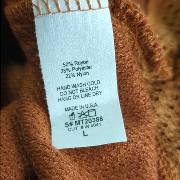 🎅🏻 3/$50 NWOT My Story Round Neck Top- Brown - Picture 6 of 6